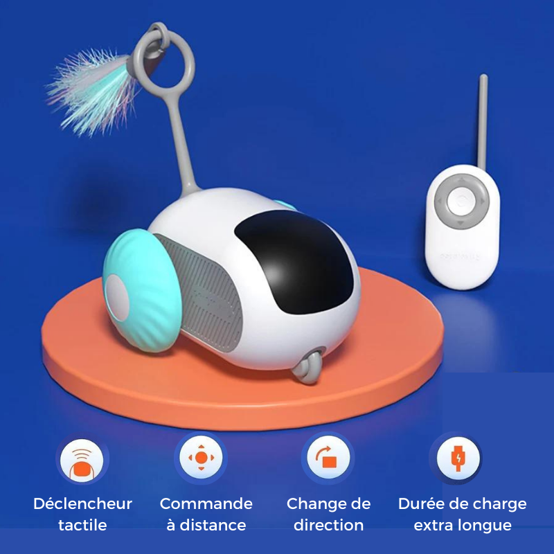 Jouet interactif pour chat - Turbo Cat Car