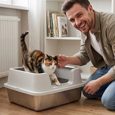 Bac à litière Chat