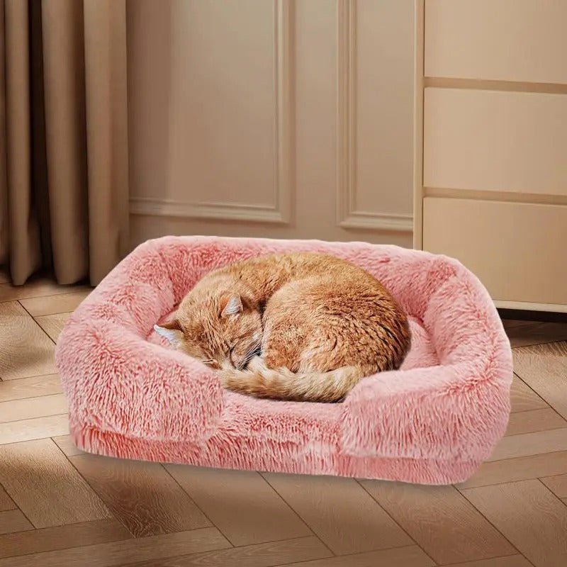 Coussin pour chat rose orthopédique