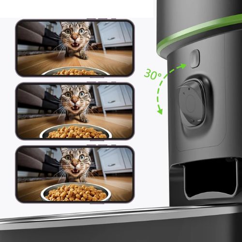 Distributeur de croquettes pour chat automatique - Avec Caméra Smart Connect