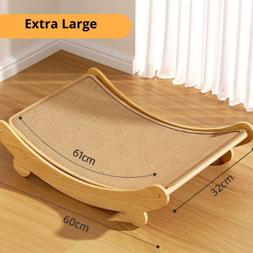 Hamac pour chat - Avec griffoir intégré en sisal