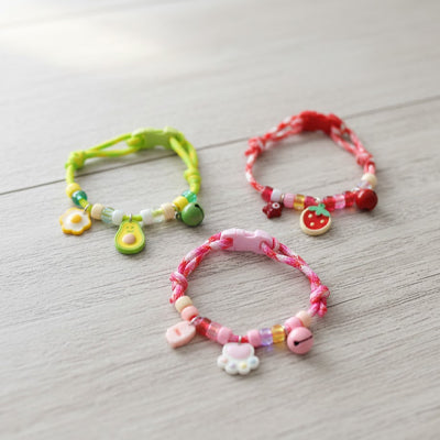 Collier Chat - Tressé coloré