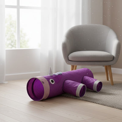 Tunnel pour chat - Design Licorne