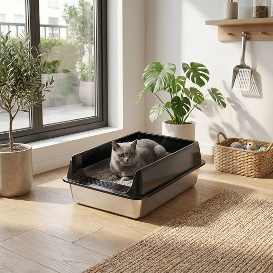 Comment choisir un bac à litière adapté à un chat âgé ?