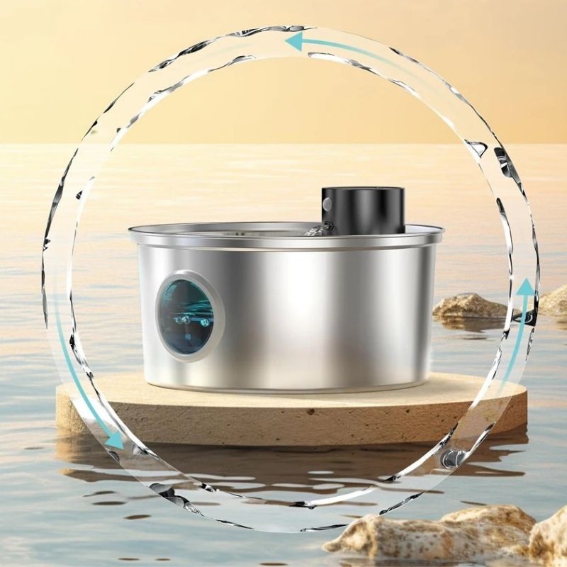 fontaine à eau sans fil en inox