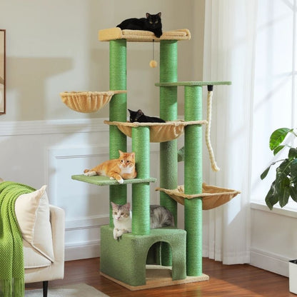 Arbre à chat pour Maine Coon ou plusieurs chats- 170 cm