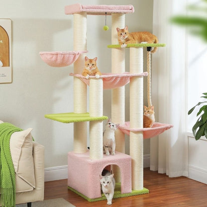 Arbre à chat pour Maine Coon ou plusieurs chats- 170 cm