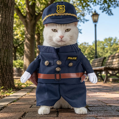 Déguisement pour Chat - Policier