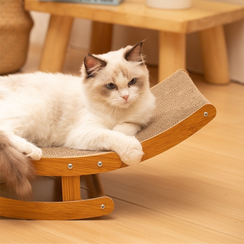 Hamac pour chat - Avec griffoir intégré en carton