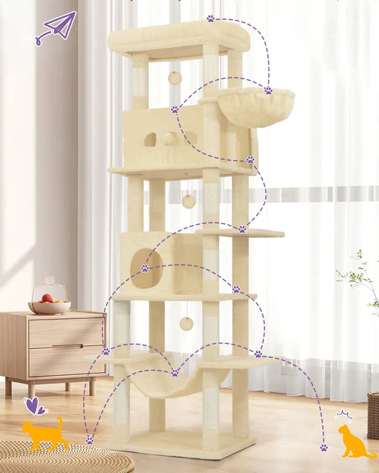 Arbre à chat XXL pour Maine Coon – Skyline 210 cm