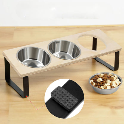 Gamelle chat surélevée | Bols triples