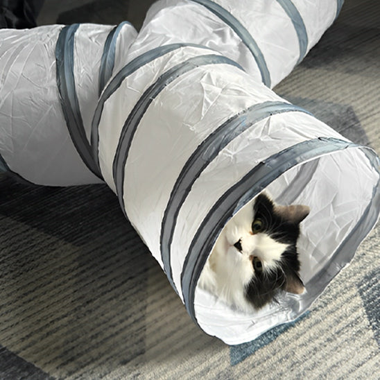 Tunnel jouet pour chat - Interactif