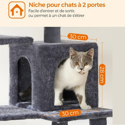 Arbre à chat - Tour de jeux et de détente SkylineComfort 140 cm