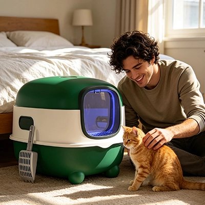 Bac à litière Chat
