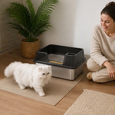 Bac à litière Chat