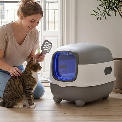 Bac à litière Chat