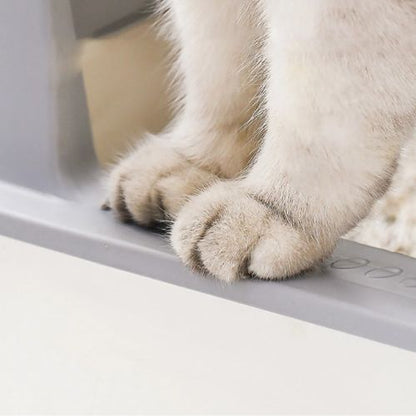 Bac à litière chat - En Acier Inoxydable Anti-odeurs