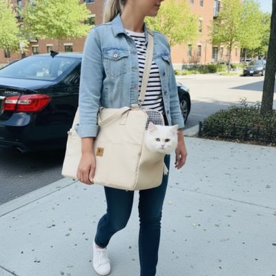 Chat sac de transport et Siège auto