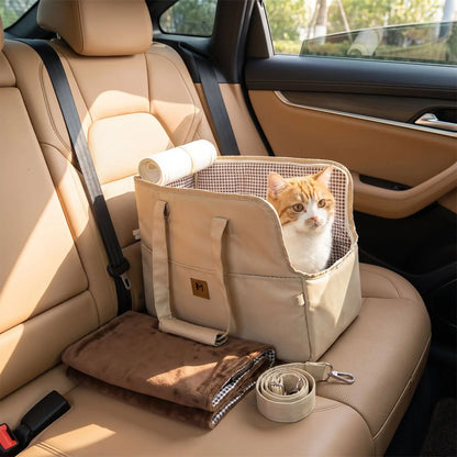 Chat sac de transport et Siège auto