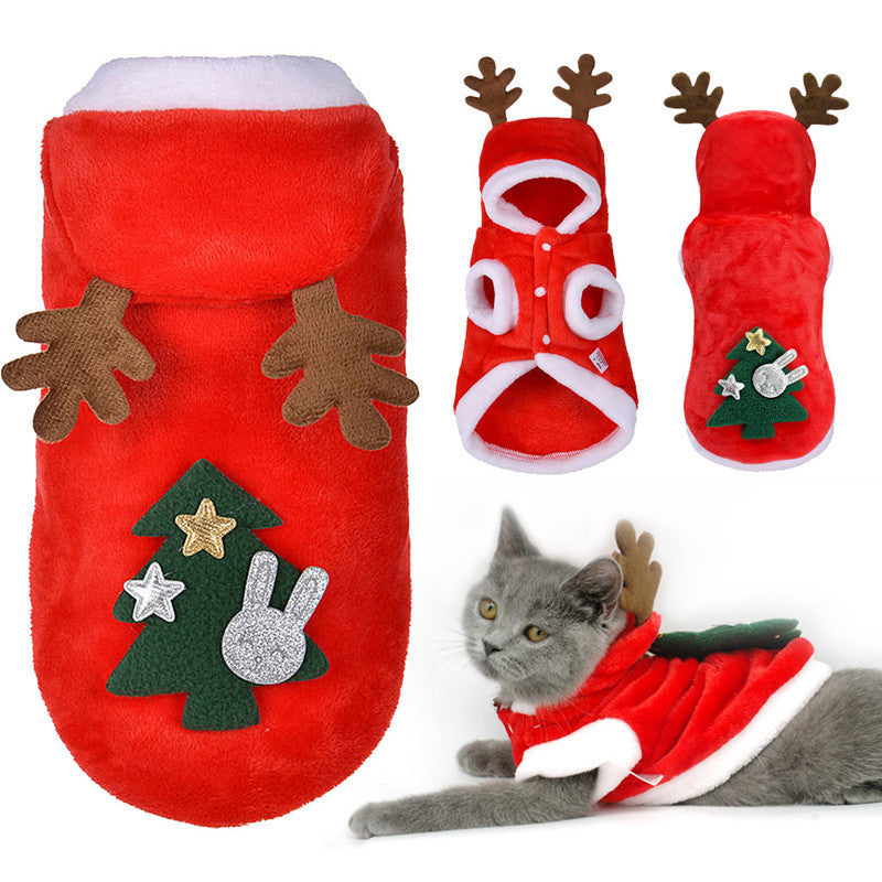 Costume pour chat - Bonhomme de neige
