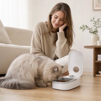 Distributeur automatique croquettes Chat