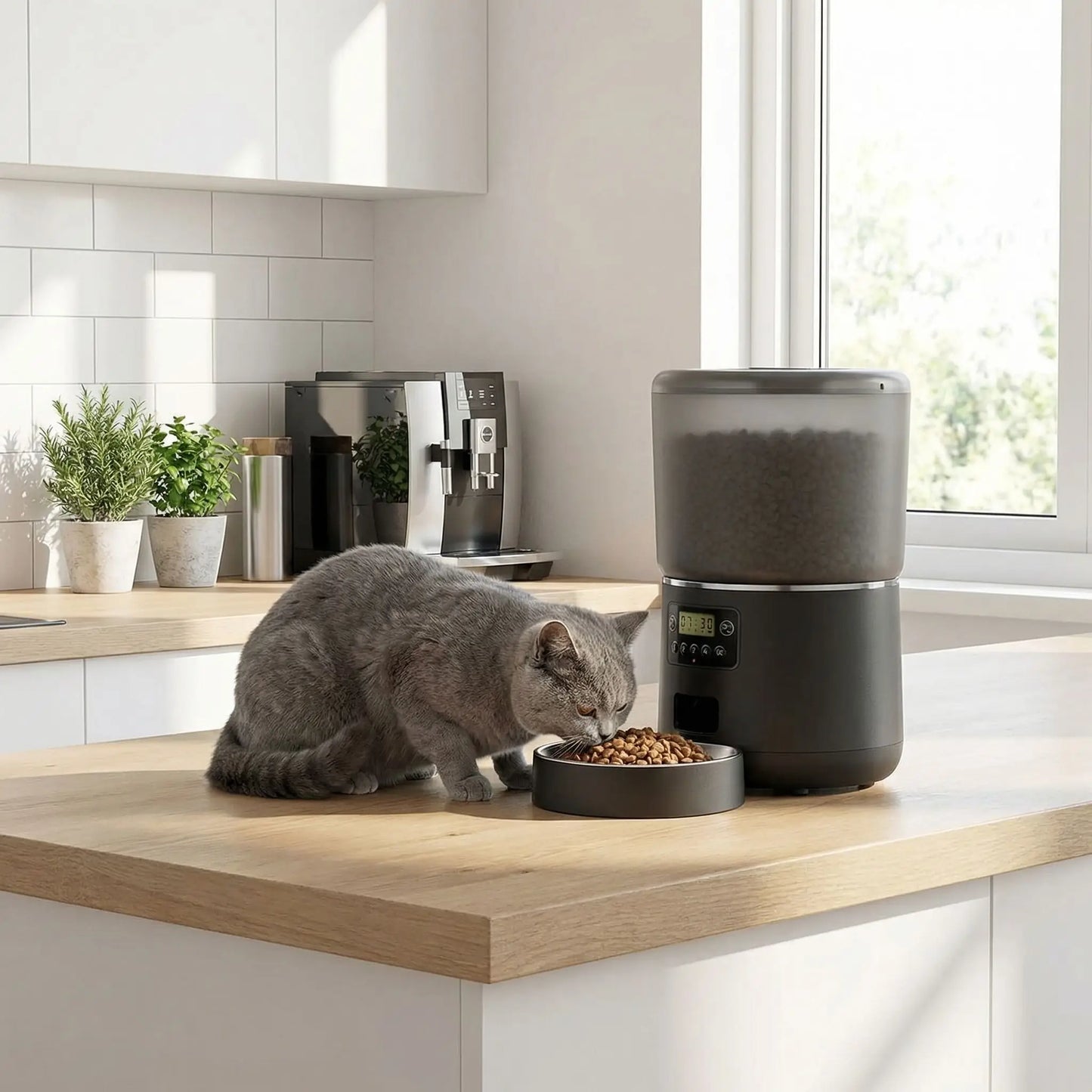 Distributeur automatique de croquettes pour chat - Smart Pet Feeder