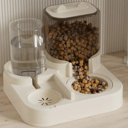 Distributeur croquettes chat - Avec fontaine à eau
