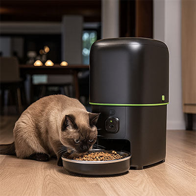 Distributeur de croquettes pour chat automatique - Avec Caméra Smart Connect