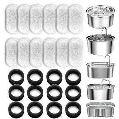 FILTRE FONTAINE A EAU CHAT - EFFICACITÉ TRIPLE ( LOT DE 12)