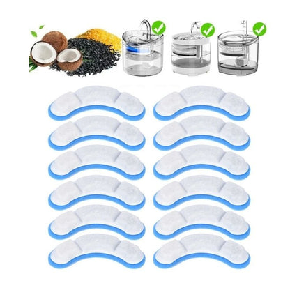 FILTRE FONTAINE A EAU CHAT - ACTION QUADRUPLE (LOT DE 12)