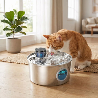 FONTAINE À EAU POUR CHAT - AUTOMATIQUE AVEC CAPTEUR (3,2L)