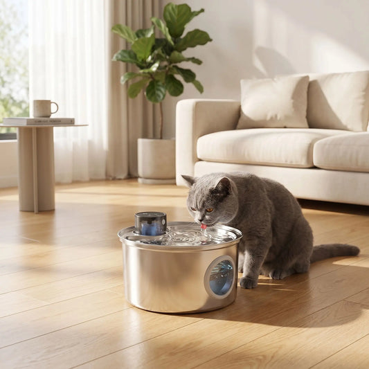 FONTAINE À EAU POUR CHAT - AUTOMATIQUE AVEC CAPTEUR (3,2L)