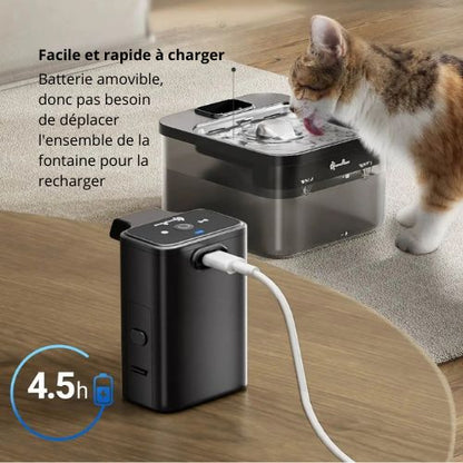 Fontaine à eau pour chat | Intelligente et Sans fil