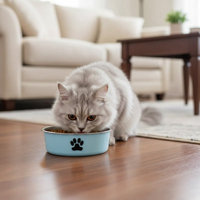 Gamelle inox antidérapante pour chat | Comfort Plus