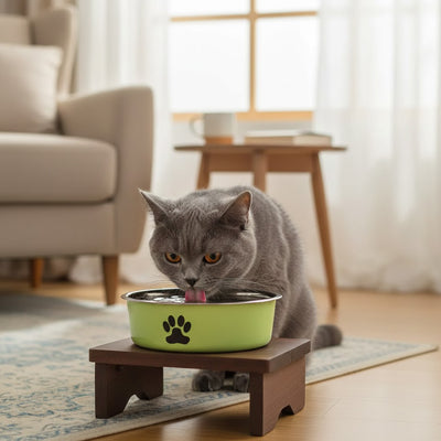 Gamelle inox antidérapante pour chat | Comfort Plus