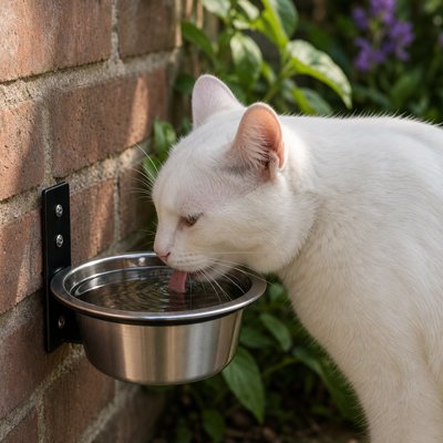 Gamelle Chat surélevée pour extérieur