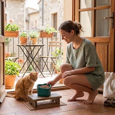 Gamelle Chat surélevée 