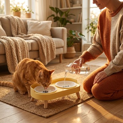 Gamelle Chat surélevée