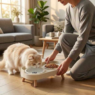Gamelle Chat surélevée