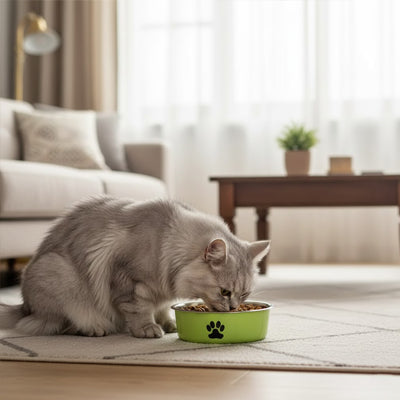 Gamelle inox antidérapante pour chat | Comfort Plus