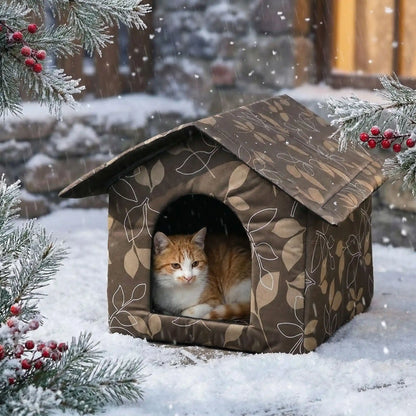 Niche pour chat extérieur - Résistante aux intempéries