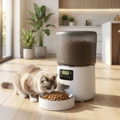 Distributeur automatique de croquettes pour chat - Smart Pet Feeder