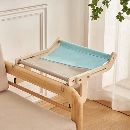 Hamac pour chat bleu-gris
