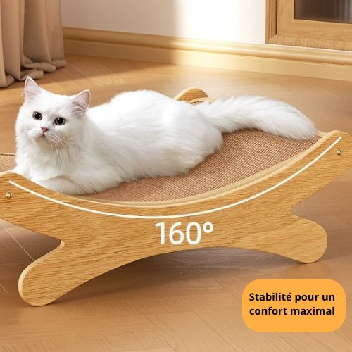 Hamac pour chat - Avec griffoir intégré en sisal