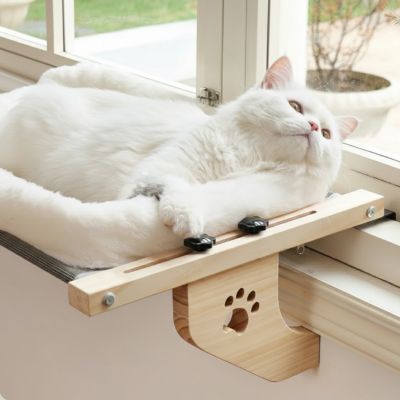 HAMAC CHAT FENETRE - STRUCTURE EN BOIS