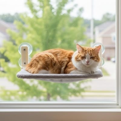 Hamac pour chat fenetre