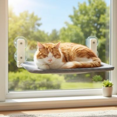 Hamac pour chat fenetre