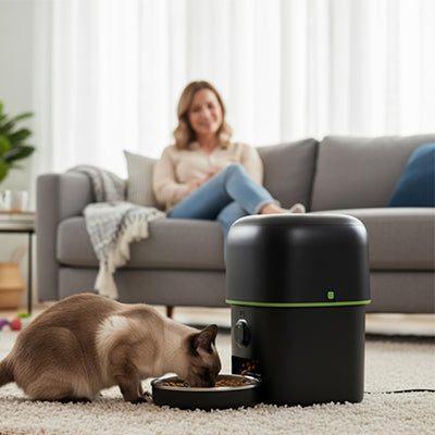 Distributeur de croquettes pour chat automatique - Avec Caméra Smart Connect
