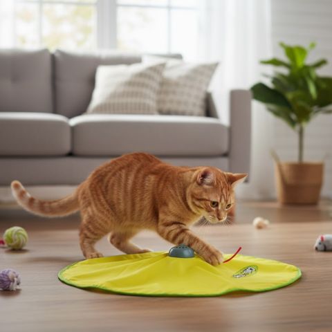 Jouet chat interactif - Tapis Chasse Souris