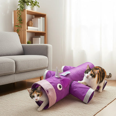 Tunnel pour chat - Design Licorne